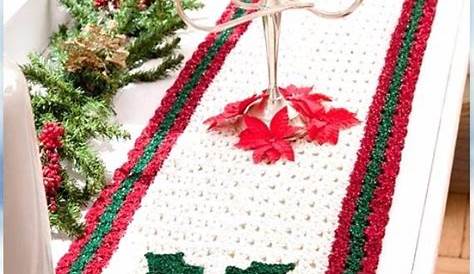 Filet Crochet Christmas Table Runner Patterns