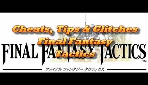 Final Fantasy Tactics Cheat - passaradar