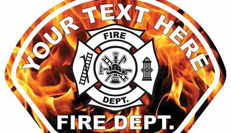Fire Helmet Decal / Sticker Reflective Personal by HTownFireDecals