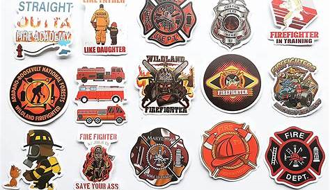 Fire Helmet Decal / Sticker Reflective Station - Etsy