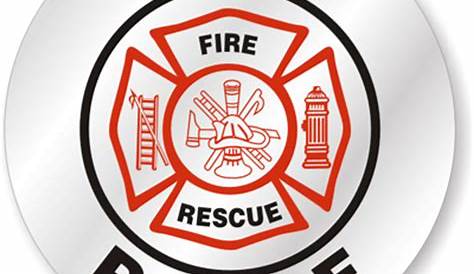 Reflective Round Fire Helmet Front Decal - Fire Department – First