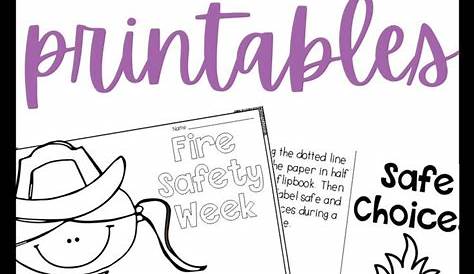 Fire Safety Booklet Printable Free