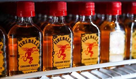 Buy Fireball Cinnamon Whisky Mini Bottle 50ml Online | Reup Liquor