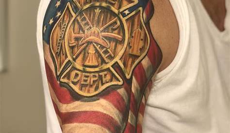 Firefighter tattoo is complete. 13 hours between 5 sessions and
