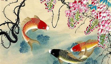 Koi fish painting hi-res stock photography and images - Alamy