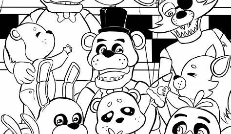 Freddy Five Nights At Freddys Printable Coloring page Printable