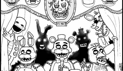 Five nights at freddy's colors | Fnaf coloring pages, Coloring