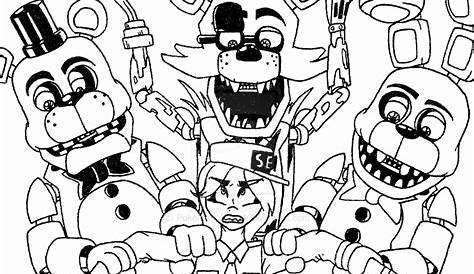 Five Nights At Freddy S 4 Coloring Pages To Print Cool - Dejanato