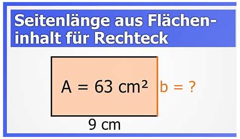 Flächeninhalt Rechteck berechnen (mit Formel) – einfach erklärt!