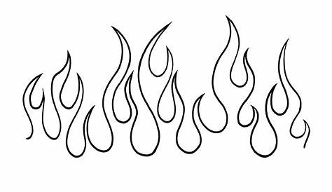 Flames Tattoo Outline - ClipArt Best