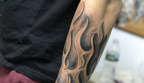 Flame Sleeve Tattoo Masterpiece: Burning Passion