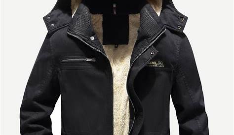 Fleece Lined Mens Winter Coat Fuwenni Men's Sherpa Denim Trucker Jacket Jean