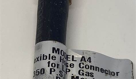 Flexible Hose Connector For Lp Gas Model A4 TWO Marshall Co. 9" s