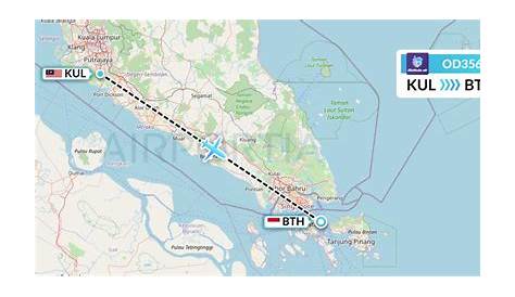 Direct (non-stop) flights from Kuala Lumpur to Kuantan - schedules