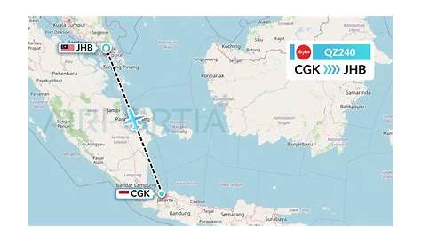 QZ240 Flight Status Indonesia AirAsia: Jakarta to Johor Bahru (AWQ240)