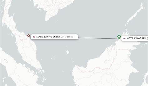 Direct (non-stop) flights from Kota Bharu to Kota Kinabalu - schedules