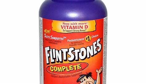 Flintstones Complete Vitamins Label Multivitamins And Minerals Chewable