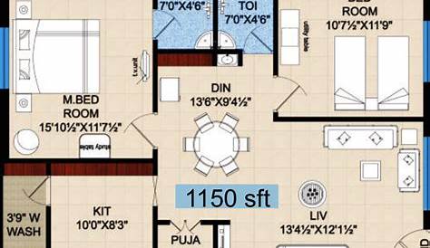 1200 square feet, 3 bedrooms, 2 batrooms | Floor Plans | Pinterest
