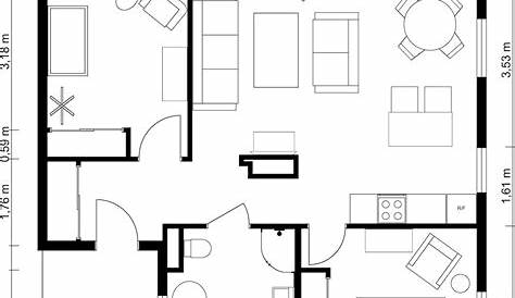 2 Bedroom Flat Floor Plan - floorplans.click