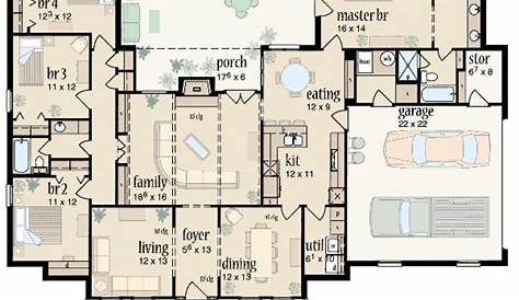 4 Bedroom 2 Bath Barndominium Floor Plans - floorplans.click