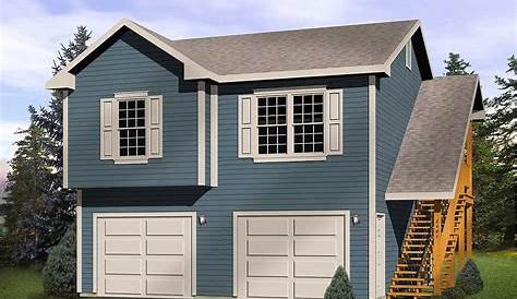 Craftsman House Plans - Garage w/Apartment 20-152 - Associated Designs
