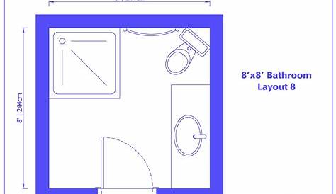 8X8 Bathroom Floor Plans - floorplans.click