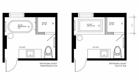 4 Piece Bathroom Floor Plans - floorplans.click