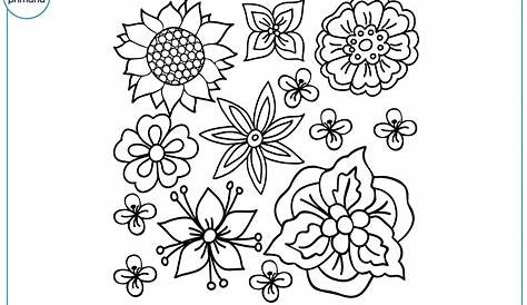 Dibujos de flores para colorear e imprimir gratis