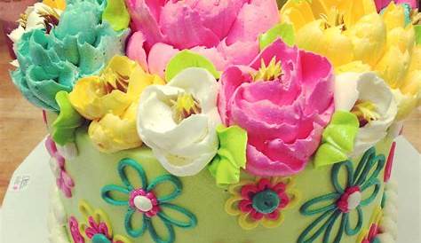 Flower Birthday Cake | Birthday cake with flowers, Cake, Birthday cake