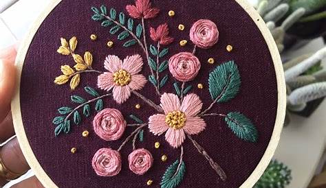 Easy Flower Border Design using Embroidery Hack (Hand