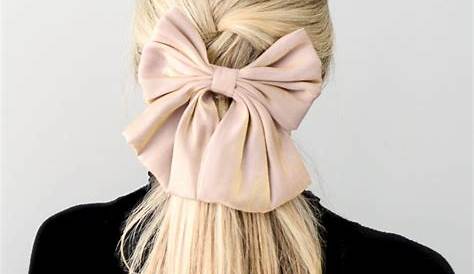 Flower Hair Bow Tutorial For Medium Long Hairstyles Peinados Flores Con Tu