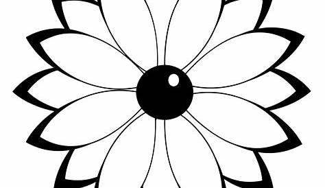 Easy Clipart: Clipart Flower Design Black And White : Beautiful Floral