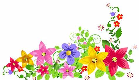 Floral Flowers PNG Clipart Background - PNG Play