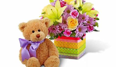 Happy Birthday Teddy Bear Images With Flowers - pic-fisticuffs