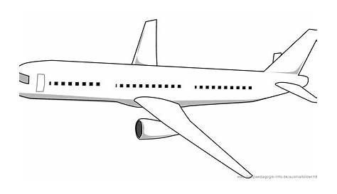 Kostenlose Malvorlage Transportmittel: Flugzeuge zum Ausmalen zum Ausmalen