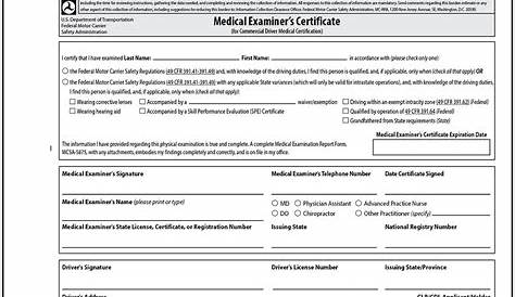 Amazon.com: DOT FMCSA Medical Examiner Certificate 15-pk. - 2-Ply, 4.25