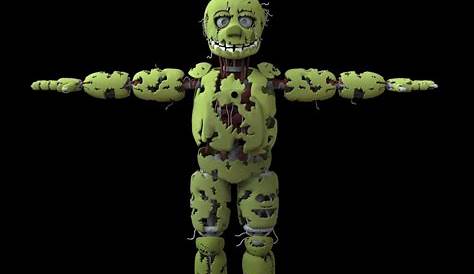 c4d fnaf springtrap model by Endermaster22 on DeviantArt