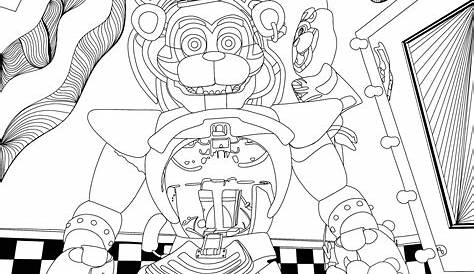 Phantom Freddy FNAF Coloring Page for Kids - Free Five Nights at Freddy