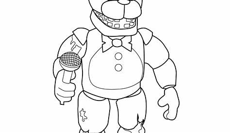 Freddy From Five Nights at Freddy's Coloring Page - Free Printable