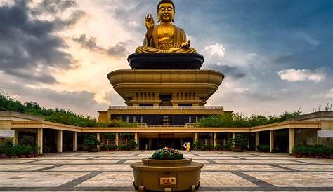 Buddha Statue at Fo Guang Shan in Kaohsiung, Taiwan Editorial Stock