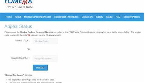 Fomema Medical Check Online Result Malaysia - CarasrBauer