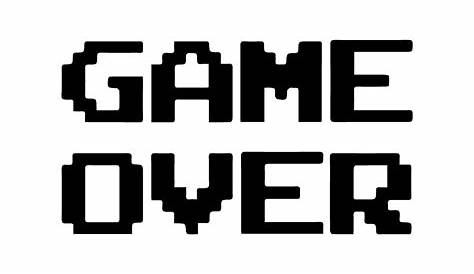 Black Game Over PNG | PNG Play