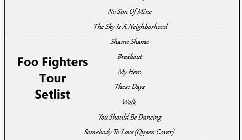Here’s The First Setlist From Foo Fighters’ 2018 Aussie Tour - Music Feeds
