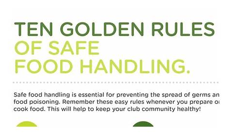 FOOD HYGIENE 12 GOLDEN RULES A4 LAMINATED POSTER: Amazon.co.uk