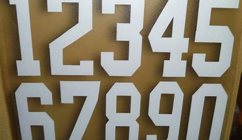 Football Number Helmet Vinyl Decal Sticker | Football Number Decals
