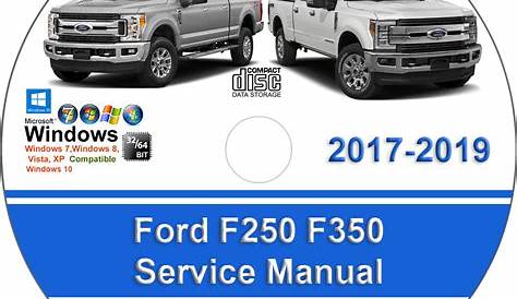 2019 Ford F250 Truck Owner's Manual DIY Repair Manuals