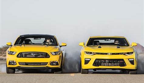 Ford Mustang vs. Chevrolet Camaro: Front - Comparison #1