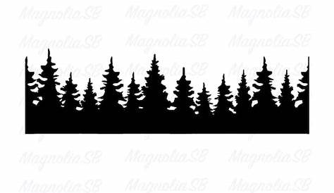 Forestline SVG Cut Files, Forest line SVG Instant Download | PremiumSVG