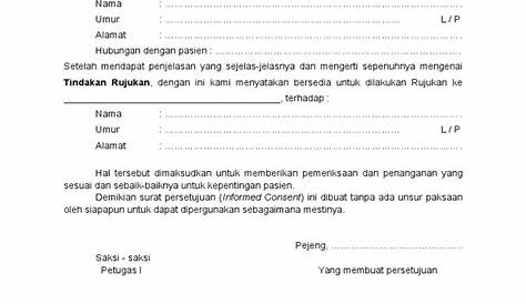 Form Persetujuan Penolakan Rujukan | PDF