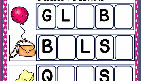 Formar palabras con 2 y 3 sílabas y 5 letras (8) - Imagenes Educativas